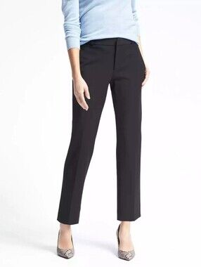 Banana Republic Black Ryan Pants Size 2 Office Work Business Casual
